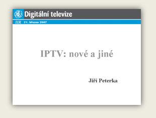 Pednka: IPTV: nov a jin