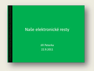 Pednka: Nae elektronick resty