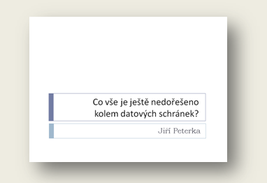 Pednka: Co ve je jet nedoeeno kolem datovch schrnek? 